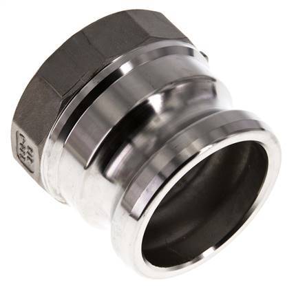Camlock DN 60 (2 1/2'') Stainless Steel Coupling Rp 2 1/2'' Female Thread Type A MIL-C-27487