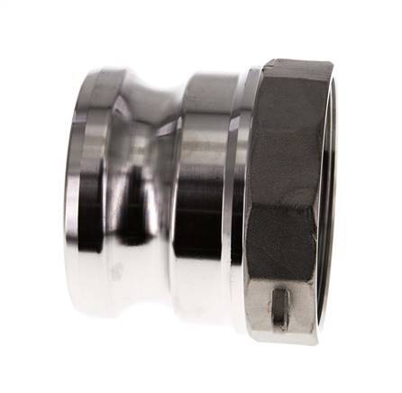 Camlock DN 60 (2 1/2'') Stainless Steel Coupling Rp 2 1/2'' Female Thread Type A MIL-C-27487