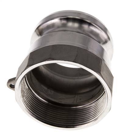 Camlock DN 60 (2 1/2'') Stainless Steel Coupling Rp 2 1/2'' Female Thread Type A MIL-C-27487