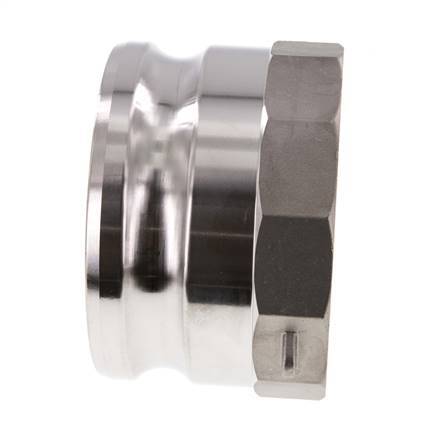 Acoplamiento de acero inoxidable Camlock DN 90 (4'') Rp 4'' Rosca Hembra Tipo A MIL-C-27487