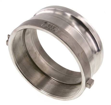 Acoplamiento de acero inoxidable Camlock DN 120 (5'') Rp 5'' Rosca Hembra Tipo A MIL-C-27487