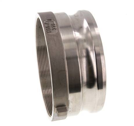Acoplamiento de acero inoxidable Camlock DN 120 (5'') Rp 5'' Rosca Hembra Tipo A MIL-C-27487