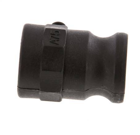 Acoplamiento de polipropileno Camlock DN 20 (3/4'') Rp 3/4'' Rosca Hembra Tipo A MIL-C-27487 [2 Piezas]