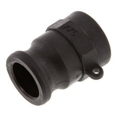 Acoplamiento de polipropileno Camlock DN 20 (3/4'') Rp 3/4'' Rosca Hembra Tipo A MIL-C-27487 [2 Piezas]