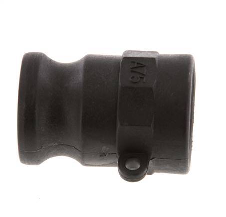 Acoplamiento de polipropileno Camlock DN 20 (3/4'') Rp 3/4'' Rosca Hembra Tipo A MIL-C-27487 [2 Piezas]