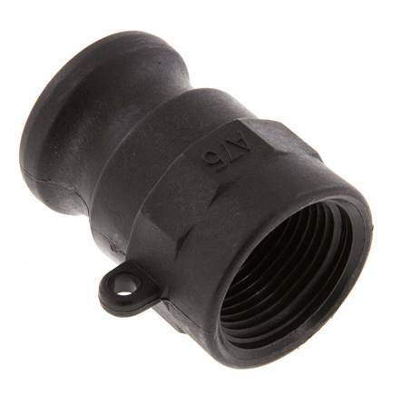 Acoplamiento de polipropileno Camlock DN 20 (3/4'') Rp 3/4'' Rosca Hembra Tipo A MIL-C-27487 [2 Piezas]