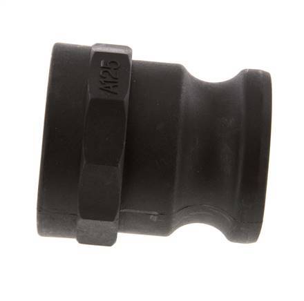 Acoplamiento de polipropileno Camlock DN 40 (1 1/2'') Rp 1 1/4'' Rosca Hembra Tipo A MIL-C-27487 [2 Piezas]