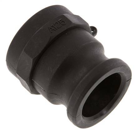 Acoplamiento de polipropileno Camlock DN 40 (1 1/2'') Rp 1 1/4'' Rosca Hembra Tipo A MIL-C-27487 [2 Piezas]