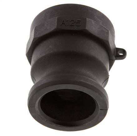 Acoplamiento de polipropileno Camlock DN 40 (1 1/2'') Rp 1 1/4'' Rosca Hembra Tipo A MIL-C-27487 [2 Piezas]