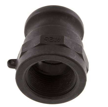 Acoplamiento de polipropileno Camlock DN 40 (1 1/2'') Rp 1 1/4'' Rosca Hembra Tipo A MIL-C-27487 [2 Piezas]