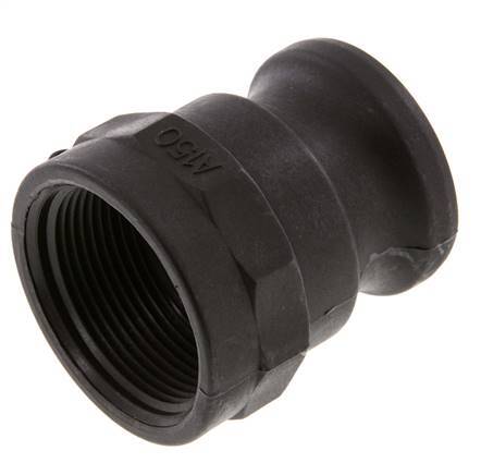 Acoplamiento de polipropileno Camlock DN 40 (1 1/2'') Rp 1 1/2'' Rosca Hembra Tipo A MIL-C-27487 [2 Piezas]