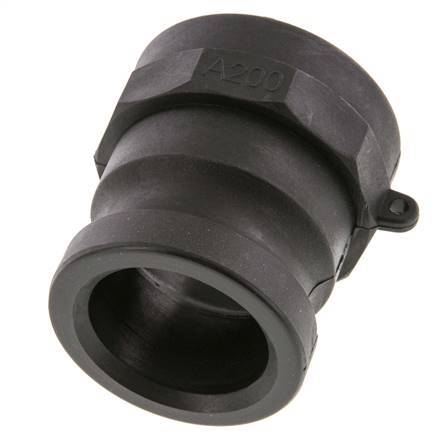 Acoplamiento de polipropileno Camlock DN 50 (2'') Rp 2'' Rosca Hembra Tipo A MIL-C-27487