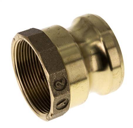 Acoplamiento de latón Camlock DN 50 (2'') Rp 2'' Rosca Hembra Tipo A MIL-C-27487