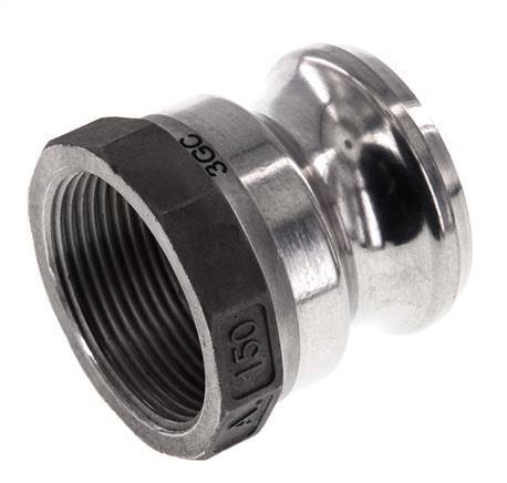 Acoplamiento de aluminio Camlock DN 40 (1 1/2'') Rp 1 1/2'' Rosca Hembra Tipo A MIL-C-27487