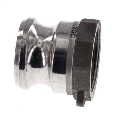 Acoplamiento de aluminio Camlock DN 40 (1 1/2'') Rp 1 1/2'' Rosca Hembra Tipo A MIL-C-27487