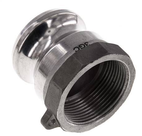 Acoplamiento de aluminio Camlock DN 40 (1 1/2'') Rp 1 1/2'' Rosca Hembra Tipo A MIL-C-27487