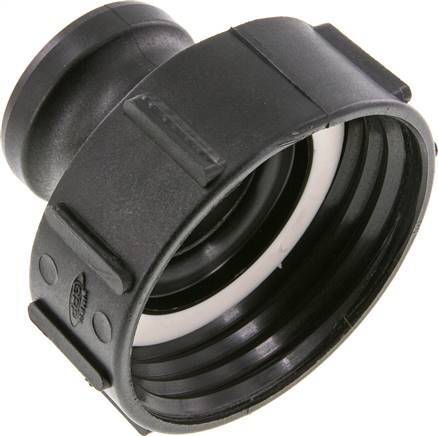 Acoplamiento de polipropileno Camlock DN 50 (2'') S 100 x 8 Conector IBC Tipo A MIL-C-27487