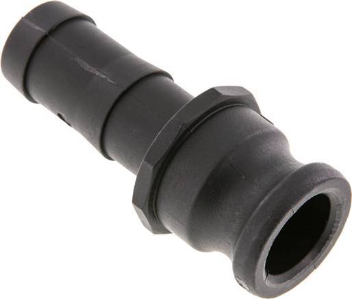 Acoplamiento de polipropileno Camlock DN 25 (1'') Pilar de manguera (25 mm) Tipo E MIL-C-27487 [2 Piezas]
