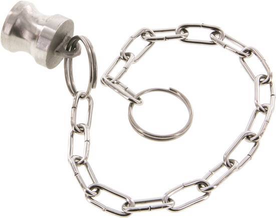 Tapón de acoplamiento de acero inoxidable Camlock DN 15 (1/2'') Tipo DP MIL-C-27487