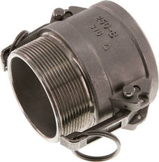 Acoplamiento de seguridad Camlock DN 60 (2 1/2'') de acero inoxidable R 2 1/2'' rosca macho tipo B MIL-C-27487