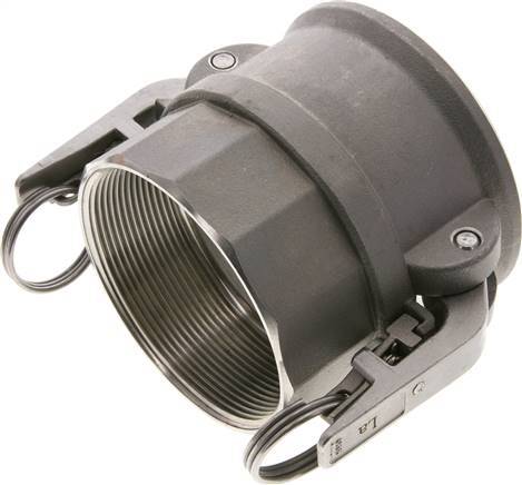 Acoplamiento de seguridad Camlock DN 75 (3'') de acero inoxidable Rp 3'' rosca hembra tipo D MIL-C-27487