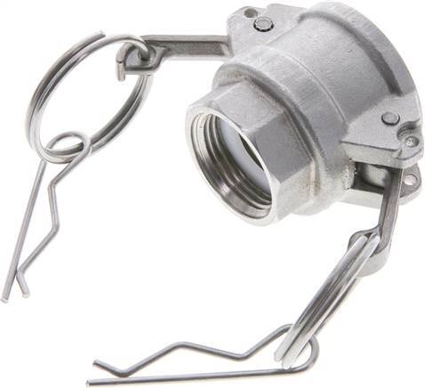 Acoplamiento de acero inoxidable Camlock DN 20 (3/4'') G 3/4'' Rosca hembra Tipo D EN 14420-7 (DIN 2828)