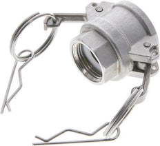 Acoplamiento de acero inoxidable Camlock DN 20 (3/4'') G 3/4'' Rosca hembra Tipo D EN 14420-7 (DIN 2828)
