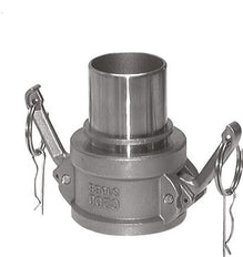 Acoplamiento de acero inoxidable Camlock DN 90 (4'') Pilar de manguera (100 mm) Tipo C EN 14420-7 (DIN 2828)