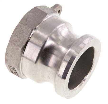 Acoplamiento de acero inoxidable Camlock DN 40 (1 1/2'') G 1 1/2'' Rosca hembra Tipo A EN 14420-7 (DIN 2828)