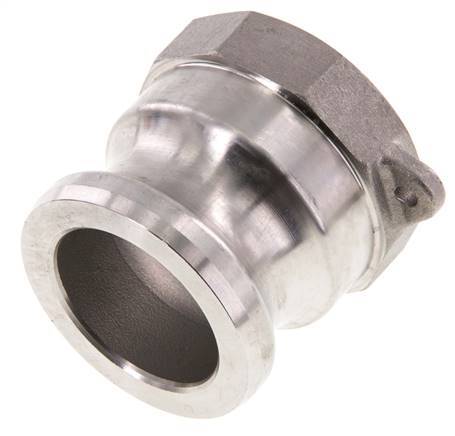 Acoplamiento de acero inoxidable Camlock DN 40 (1 1/2'') G 1 1/2'' Rosca hembra Tipo A EN 14420-7 (DIN 2828)