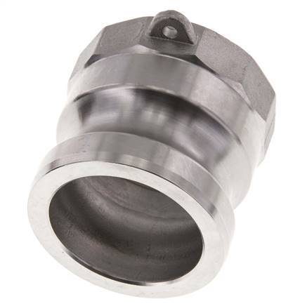 Acoplamiento de acero inoxidable Camlock DN 50 (2'') G 2'' Rosca hembra Tipo A EN 14420-7 (DIN 2828)