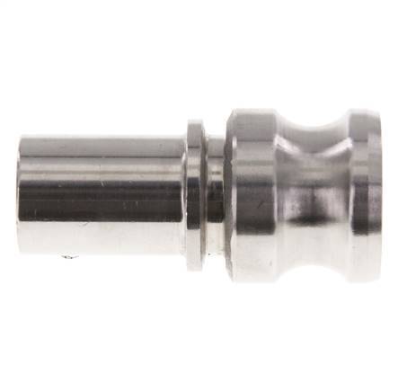 Acoplamiento de acero inoxidable Camlock DN 25 (1'') Pilar de manguera (25 mm) Tipo E EN 14420-7 (DIN 2828)