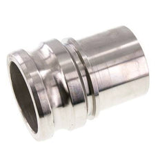 Acoplamiento de acero inoxidable Camlock DN 75 (3'') Pilar de manguera (75 mm) Tipo E EN 14420-7 (DIN 2828)