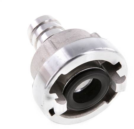 25-D (31 mm) Forged Aluminum Storz Coupling 19 mm Hose Pillar Rotatable for a PVC hose