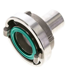 acoplamiento Storz de acero inoxidable 52-C (66 mm) Pilar de manguera de 38 mm giratorio para conexión de abrazadera de seguridad