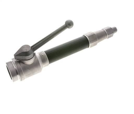 Tubo de chorro de 9 mm G 2'' rosca macho Aluminio forjado y goma DIN 14365