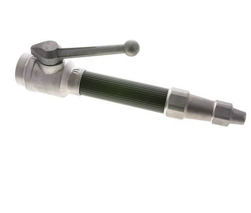 Tubo de chorro de 9 mm G 2'' rosca macho Aluminio forjado y goma DIN 14365