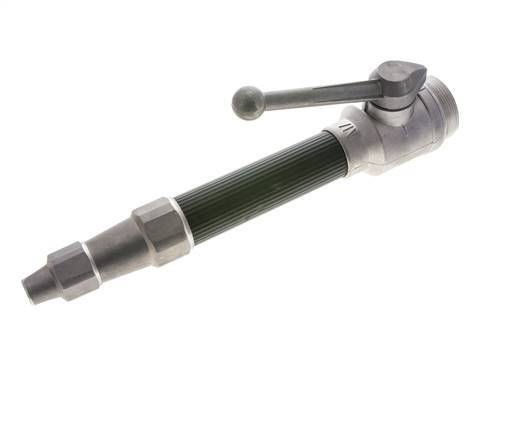 Tubo de chorro de 9 mm G 2'' rosca macho Aluminio forjado y goma DIN 14365