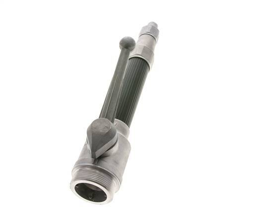 Tubo de chorro de 9 mm G 2'' rosca macho Aluminio forjado y goma DIN 14365