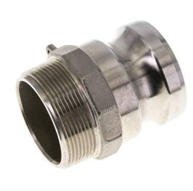 Acoplamiento de acero inoxidable Camlock DN 120 (5'') Rosca NPT macho de 5'' Tipo F MIL-C-27487