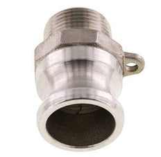Acoplamiento de acero inoxidable Camlock DN 20 (3/4'') Rosca NPT macho de 3/4'' Tipo F MIL-C-27487