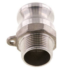 Acoplamiento de acero inoxidable Camlock DN 20 (3/4'') Rosca NPT macho de 3/4'' Tipo F MIL-C-27487