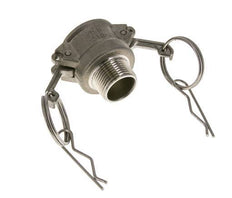 Acoplamiento de acero inoxidable Camlock DN 20 (3/4'') Rosca NPT macho de 3/4'' Tipo B MIL-C-27487