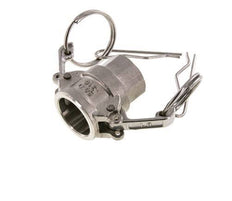 Acoplamiento de acero inoxidable Camlock DN 15 (1/2'') Rosca NPT hembra de 1/2'' Tipo D MIL-C-27487