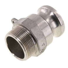 Acoplamiento de acero inoxidable Camlock DN 40 (1 1/2'') Rosca NPT macho de 1 1/2'' Tipo F MIL-C-27487