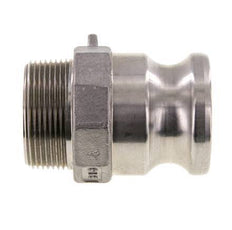 Acoplamiento de acero inoxidable Camlock DN 40 (1 1/2'') Rosca NPT macho de 1 1/2'' Tipo F MIL-C-27487