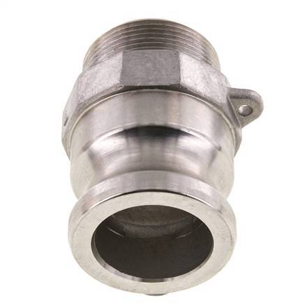 Acoplamiento de acero inoxidable Camlock DN 40 (1 1/2'') Rosca NPT macho de 1 1/2'' Tipo F MIL-C-27487