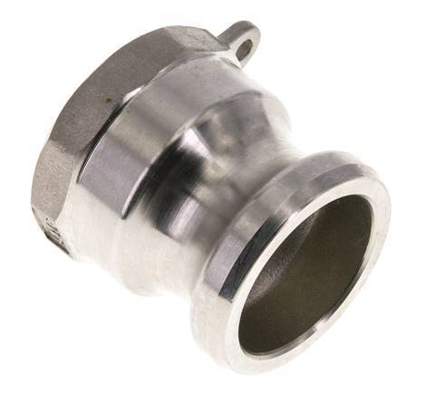 Acoplamiento de acero inoxidable Camlock DN 32 (1 1/4'') Rosca NPT hembra de 1 1/4'' Tipo A MIL-C-27487