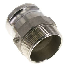 Acoplamiento de acero inoxidable Camlock DN 75 (3'') Rosca NPT macho de 3'' Tipo F MIL-C-27487