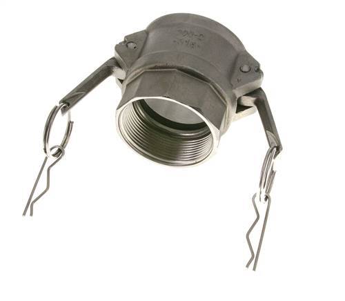 Acoplamiento de acero inoxidable Camlock DN 50 (2'') Rosca NPT hembra de 2'' Tipo D MIL-C-27487
